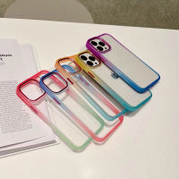 [พร้อมส่ง] เคสหลังใสขอบสีทูโทน Oppo Reno7Z Rrno8Z A76 A15 A16 A16K A5S A12 A7 F9 A74 A54 A95 A96 กันกระแทกขอบนิ่มหลังแข็ง