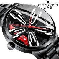 Locomotive watch men rotating wheel three-dimensional hollow out car modification present waterproof luminous in southeast kylie table --238811Hot selling mens watches♤