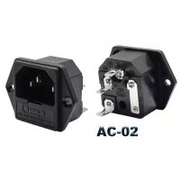 ในไทย กับ 10A ฟิวส์! ซ็อกเก็ต 15A 250 V ac 3 ช่องเสียบสายไฟพร้อมฟิวส์ Holder Connector พร้อมส่ง