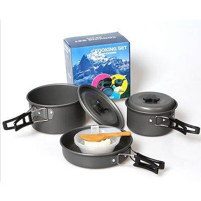 ds-300-sy-300-หม้อ-กระบะ-สำหรับตั้งแคมป์-outdoor-camping-cooking-set-ds300-sy300-ชุดหม้อสนามแคมป์ปิ้ง-3-4คน-ชุดหม้อพกพา-อุปกรณ์ทำอาหาร