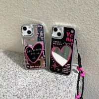 ?ส่งจากไทยใน24ชม.?เคสไอโฟน 14 13 12 11 Pro Max เคส iPhone 11 พกง่ายๆ รูปหัวใจ griptok การป้องกันการตก Case