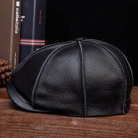 Pudi ใหม่ผู้ชายผู้หญิง Beret หมวกหมวก Geunine หนัง Unisex หมวกหมวก Berets HL058