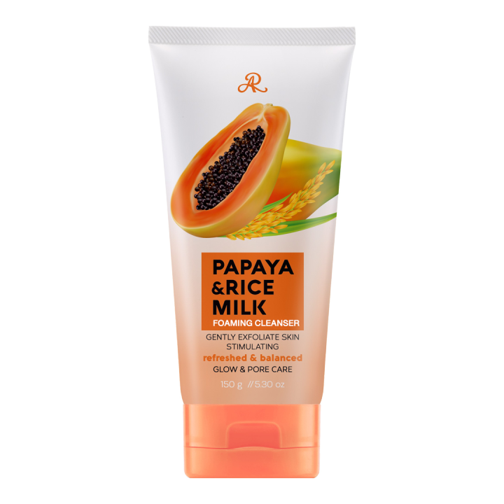 1-หลอด-ar-papaya-amp-rice-milk-foaming-cleanser-โฟมล้างหน้า-สูตรสารสกัดจากมะละกอ-และน้ำนมข้าว-ปริมาณ-150-g