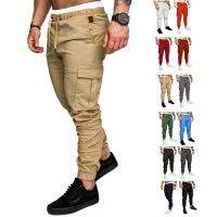 HOT★สบายๆกางเกงผู้ชายคุณภาพ Outwear Sweatpants Soft Mens Joggers กางเกง Pantalones แฟชั่นสะโพก Hop Harem กางเกง