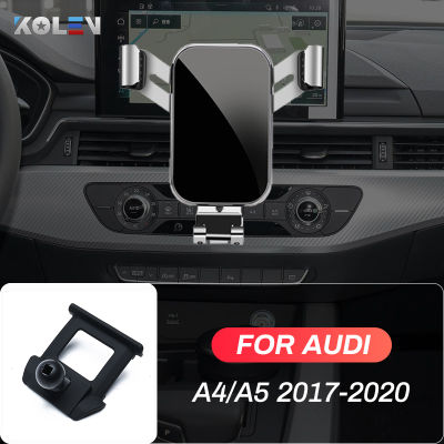 Car Mobile Phone Holder For Audi A4 B9 A5 2017 2018 2019 2020 GPS Gravity Stand Special Mount Navigation Bracket Car Accessories
