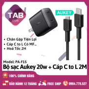 Bộ Sạc Aukey 20w PA-F1S Kèm Dây C to L Dùi 2m - Bảo Hành 12 Tháng