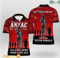 2023 New Anzac Day 25th April 107th Anniversary Polo Shirt 06 Size：s-6xl Summer Popular