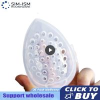 【YD】 2 40PCS Makeup Egg Storage Dust-proof Organizer Sponge Transparent Egg-shaped Make