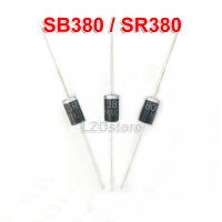 20Pcs Schottky Diodes SR380 SB380 80V/3A DO-27ใหม่ Original