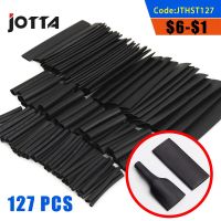 127 Pcs Heat Shrink Sleeving Tube Tube Assortment Kit Electrical Connection Electrical Wire Wrap Cable Waterproof Shrinkage 2:1