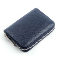 Free Custom Letters Genuine Japanese Style Top Layer Cowhide Mens Short Zipper Wallet Womens Coin Purse