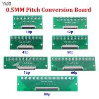 1pcs 40P 42P 45P 50P 56P 60P 80P Test Board Adapter Double Rows Plate Connector 2.54mm 0.5mm Flip FPC Soft Flex Cable