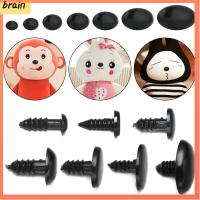 BRAIN 50/100pcs ของใหม่ ของเล่น ปุ่มหมี จมูกตุ๊กตา อุปกรณ์ตุ๊กตา ชิ้นส่วนความปลอดภัย จมูกสัตว์รูปไข่