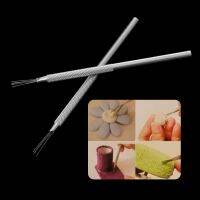 ‘；【。 7 Pin Strong Wire Pottery Texture Brush Feather Wire Texture Ceramics Polymer Clay Sculpting Modeling Handmade Carving Tools