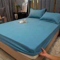 ชุดผ้าปูที่นอน3อิน1 Sprei Bed Cover เข้ารูปผ้าฝ้ายสำหรับเด็กผู้หญิงเด็กน้อย Sprei Bed Cover ผ้าคลุมที่นอนพร้อมปลอกหมอนเตียงเดี่ยว/ควีนไซส์/คิงไซส์ซักได้ด้วยเครื่องสีทึบ