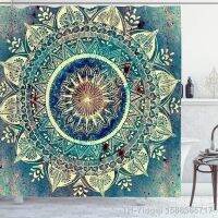 【hot】♈❏  Mandala Fabric Shower Curtain Set with Hooks