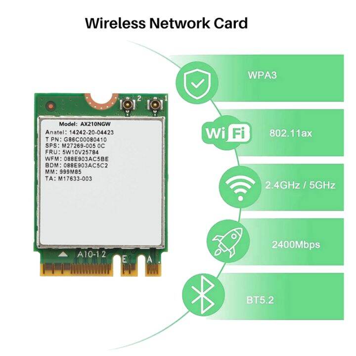 ax210ngw-wifi-card-antenna-wifi-6e-bluetooth-5-2-2-4ghz-5ghz-3000mbps-m-2-wireless-adapter-802-11ax-network-card