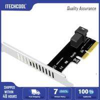 PCI E To SFF-8643 PCIE อะแดปเตอร์ต่อ SFF8643การ์ดขยาย PCIE ไป U2อะแดปเตอร์โซลิดสเตทไดรฟ์แปลงฮาร์ดดิสก์