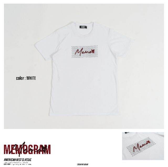 miinshop-เสื้อผู้ชาย-เสื้อผ้าผู้ชายเท่ๆ-เสื้อยืด-memo-เนื้อผ้า-cotton-รุ่น-memo-gram-สินค้าลิขสิทธิ์แท้-เสื้อผู้ชายสไตร์เกาหลี