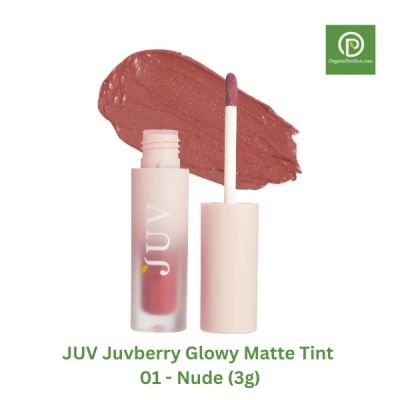 JUV จุ๊ฟเบอร์รี่ ลิปแมทท์ ทินท์ สี 01 - นู้ด Juvberry Glowy Matte Tint 01 - Nude (3g)