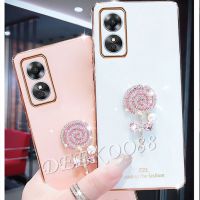 2023ใหม่ A78 A58 OPPO เคสโทรศัพท์4G เคสพร้อมเคสนิ่มรูปอมยิ้มน่ารักฝาครอบป้องกันน้ำแข็งแพ็คทั้งหมดสำหรับ OPPOA58