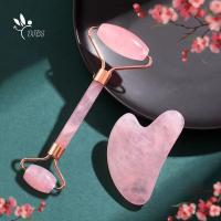 ✾✶❐ Pink Beeswax Gua Sha Tools Massager For Face Facial Skin Care Roller Guoache Scraper Set Beauty Health Tools