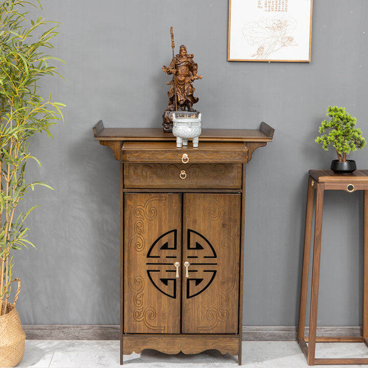 Solid wood altar table Buddha table household altar table