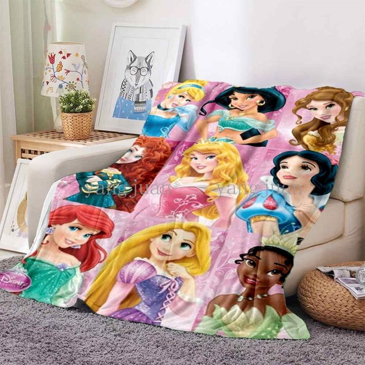 disney-fairy-tale-princess-blanket-cartoon-anime-bedding-office-nap-air-conditioning-car-soft-warm-can-be-customized-c22