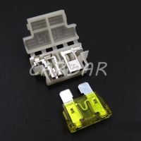 1 Set 1 Way Auto Standard Middle Fuse Holder Car Middle Fuses Box Automobile Blade Type Fuse Block Fuses Accessories