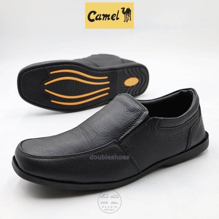 camel-cm125-รองเท้าคัทชูหนังแท้-ชาย-สีดำ-ไซส์-40-45