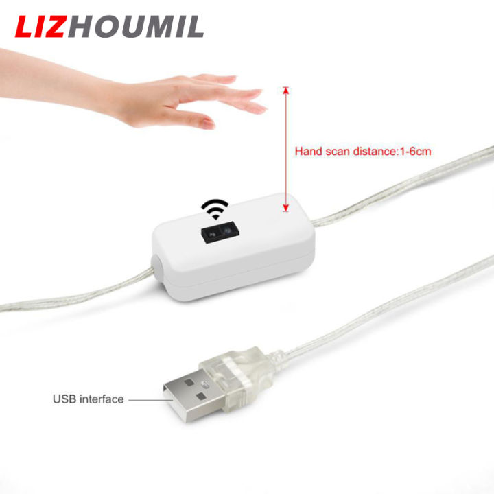 lizhoumil-แถบไฟ-led-ไฟใต้ตู้กวาดมือ-usb-โคมไฟข้างเตียงสำหรับห้องครัวห้องน้ำตู้เสื้อผ้าบันได