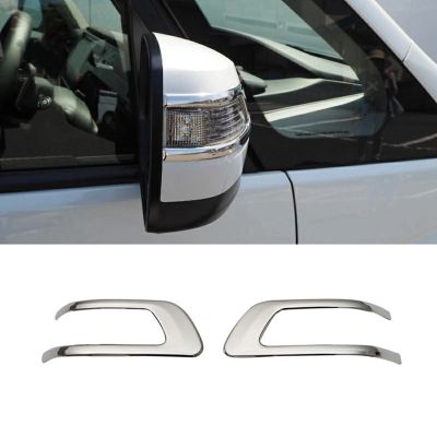 1Pair ABS Chrome Side Rearview Mirror Strip Cover Trims Sticker for Stepwgn