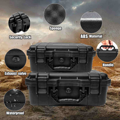 Safety Equipment Tool Box Precise Instrument Tool Case Waterproof Sealed Hard Case Anti-fall Plastic ToolBox Portable Hardware Tool Storage Box Outdoor Camping Tool Boxes With Pre-cut Lining