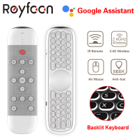 Q40 Voice Remote Control Gyros 2.4G Wireless Mini Keyboard with IR Learning Air Mouse for Android Box X96 Google assistant W2