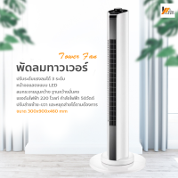 Homemakers พัดลม พัดลมทาวเวอร์ พัดลมไร้ใบพัด พัดลมไม่มีใบ TOWER FAN ประหยัดพลังงาน จอแสดงผลแบบ LED ปรับระดับแรงลมได้ 3 ระดับ