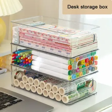 DIY Desk Organizer with Empty Tissue Boxes