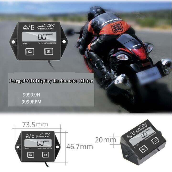 kebidumei-digital-lcd-display-tachometer-hour-meter-spark-plugs-2-amp-4-stroke-engine-rpm-tacho-tach-gauge-spin-tachometers