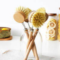 1PCS Kitchen Cleaning Brush Plant Based Set Made By Bamboo、Sisal、Ebow Coir For Kitchen、Bottle、Dish Cleaning Tools