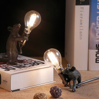 Modern Mini Resin Mouse LED Table Lamps for Living Room Bedroom Nordic Stand Desk Light Luminaire Loft Home Decor Study Fixtures
