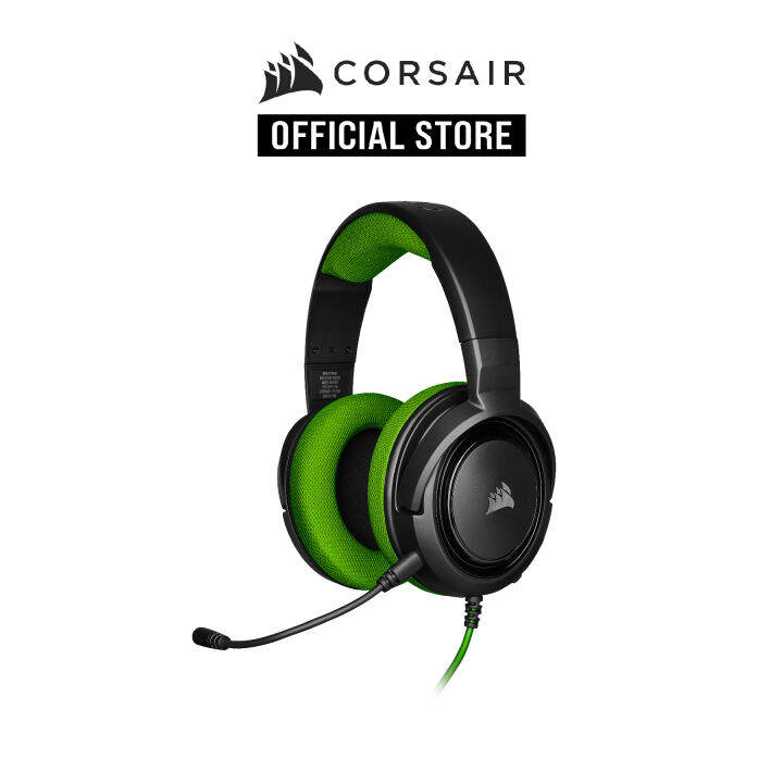 CORSAIR HS35 Stereo Gaming Headset Green Lazada