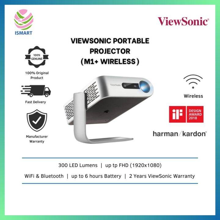 ViewSonic Projector M1+ Portable Wireless Cinema Lazada