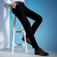 New MenS Professional Dress Anti -Wrinkle -Hot Pants Middle -Aged Young Black Suit Format Long Tide