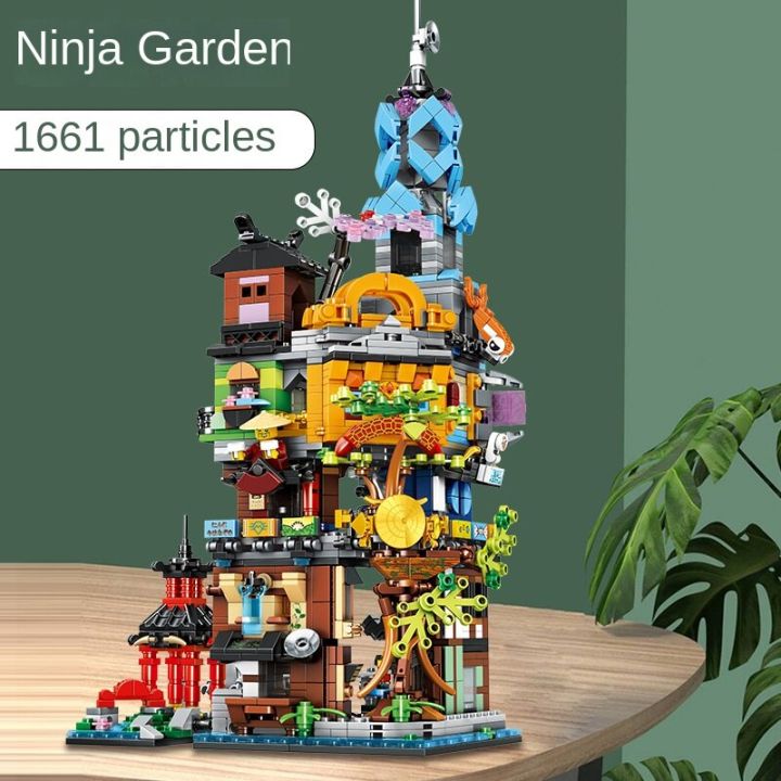 new-in-stock-city-gardens-temple-of-airjitzus-house-village-season-15-building-blocks-classic-model-sets-bricks-toys-kids-kit