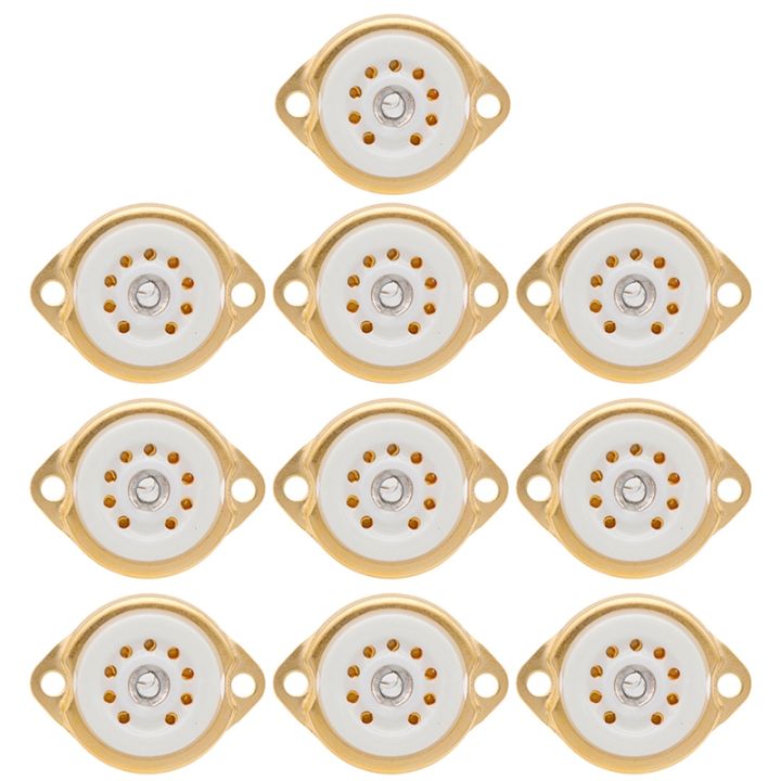 10pcs-gzc9-f-b9a-new-9pin-plated-tube-sockets-ceramic-base-suitable-for-12ax7-12au7-12at7