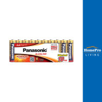 HomePro ถ่านอัลคาไลน์  AA LR6T แพ็ก 10 ก้อน แบรนด์ PANASONIC