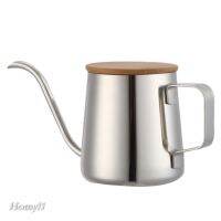 [HOMYL1] Precision Flow Drip Coffee Tea Pot Kettle With Wooden Lid for Home Office 【AUG】