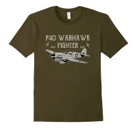 Obral Besar 100% Katun P-40 Warhawk Wwii Aeroplane T Shirt Gaya Musim Panas Kaus Kustom Remaja Aldult Uniseks Fashion Lucu Baru S-4XL-5XL-6XL