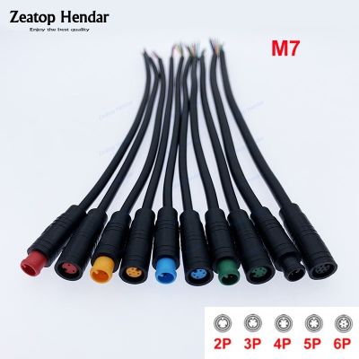 hot℡❉  2Pcs M7 2 3 4 5 6 Pin Electric Butt Joint Plug Wiring Brake Cable Pluger Connecting Sensor Wire 20CM