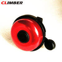 CLIMBER 【ในสต็อก】กระดิ่งจักรยานมือจับพลาสติกแหวนโลหะปลุกเสียงสีสันอุปกรณ์จักรยาน