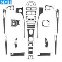 สำหรับ Benz C คลาส W203 2005-2007คาร์บอนไฟเบอร์เครื่องปรับอากาศช่องระบายอากาศ S Peedometer รอบทิศทางเกียร์แผงปกภายในรถสติ๊กเกอร์